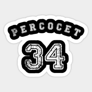 Percocet Sport Tee Sticker